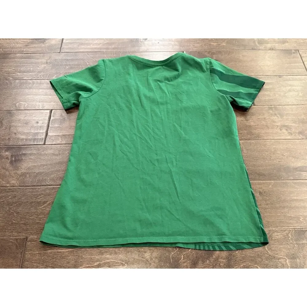 Nike Womens Green V Neck NCAA Oregon Ducks Short Sleeve T-Shirt Size M Medium